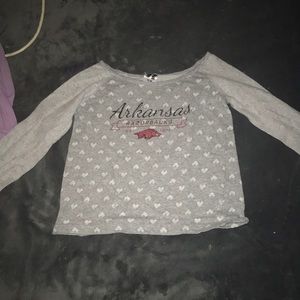 Grey Arkansas long sleeve shirt